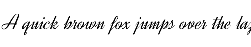 Preview of Dynalight Regular font