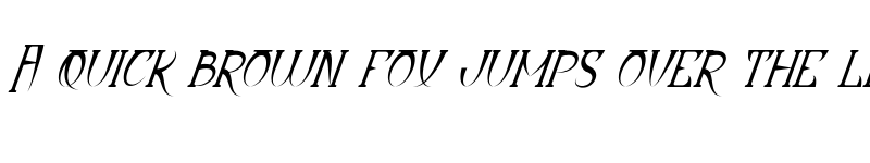 Preview of Dynastic Demo Italic font
