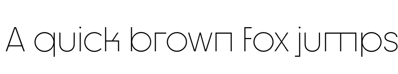 Preview of Dystopian Ligth font