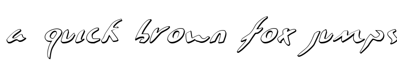 Preview of Eagleclaw 3D Italic Italic font