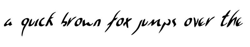 Preview of Eagleclaw Condensed Italic Condensed Italic font