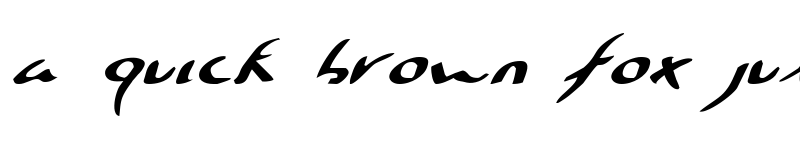 Preview of Eagleclaw Expanded Italic Expanded Italic font