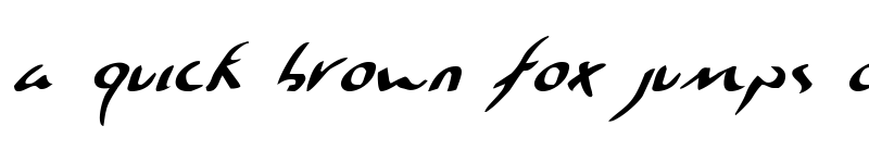 Preview of Eagleclaw Italic Italic font