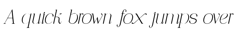 Preview of Earfline Italic font