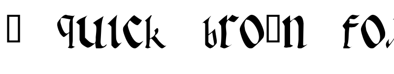 Preview of Early Gothic bold font