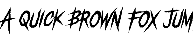 Preview of Earthen Parasite Slant DEMO Regular font