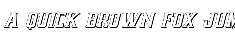 Preview of Earthrealm 3D Italic Italic font