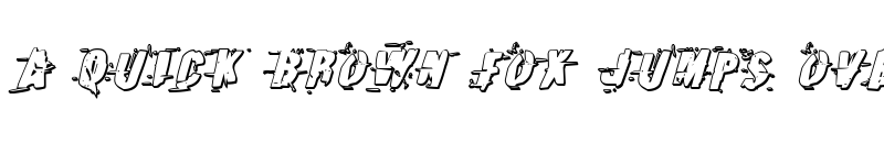 Preview of Earthshake 3D Italic Italic font