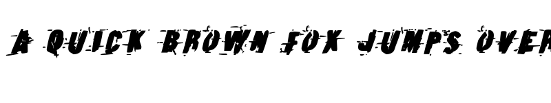 Preview of Earthshake Bold Italic Bold Italic font