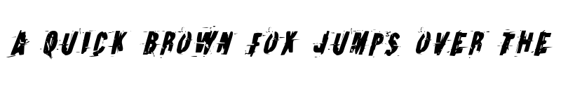 Preview of Earthshake Condensed Italic Condensed Italic font