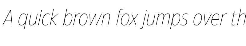Preview of Eastman Condensed Trial Extralight Italic font