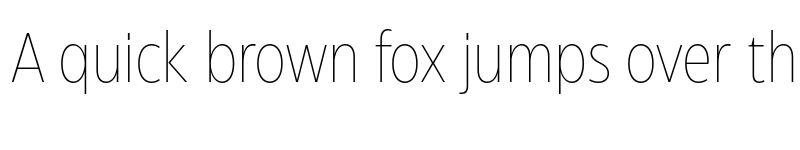 Preview of Eastman Condensed Trial Extralight font