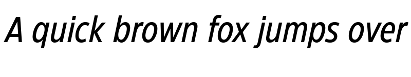 Preview of Eastman Condensed Trial Medium Italic font