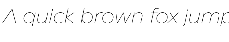 Preview of Eastman Roman Trial Extralight Italic font