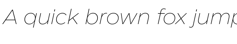 Preview of Eastman Trial Extralight Italic font