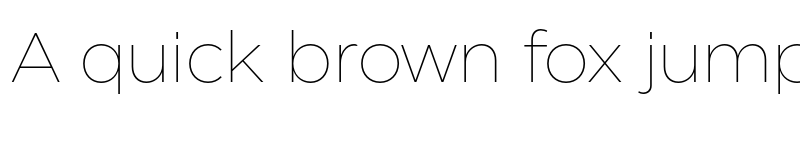 Preview of Eastman Trial Extralight font