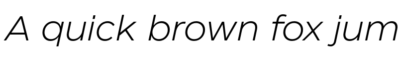 Preview of Eastman Trial Light Italic font