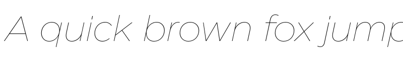 Preview of Eastman Trial Thin Italic font