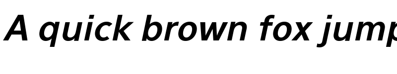 Preview of Eau Sans Bold Lining Oblique font