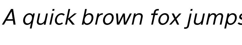 Preview of Eau Sans Book Oblique font