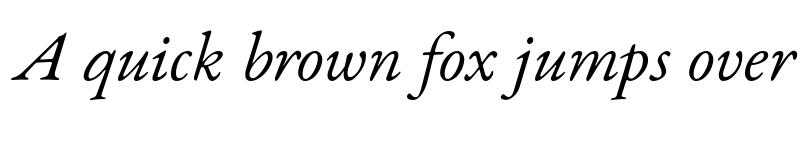 Preview of EB Garamond 12 Italic font