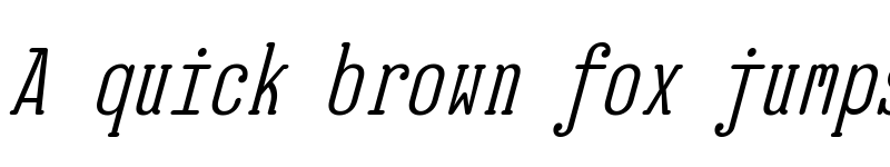 Preview of EB Jessica Condensed Book Oblique font