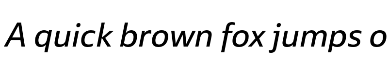 Preview of Ebony Italic font