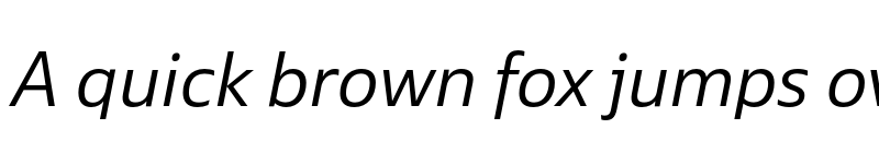 Preview of Ebony Light Italic font