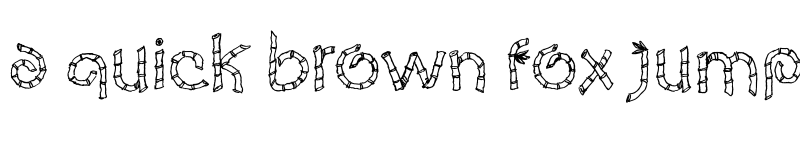 Preview of Eco Bamboo Cartoon Regular font