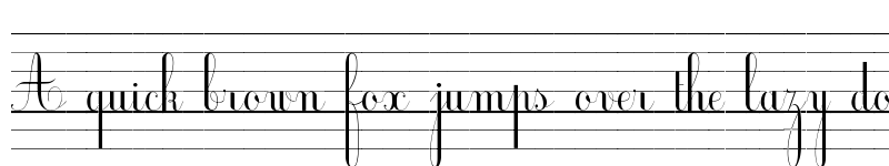 Preview of Ecolier_lignes Regular font