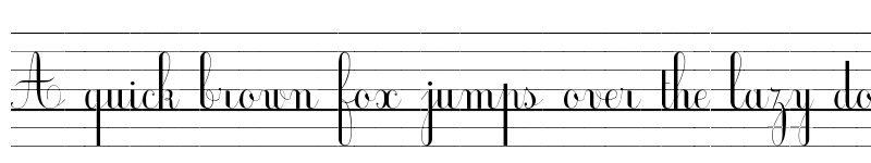 Preview of Ecolier_lignes_court Regular font