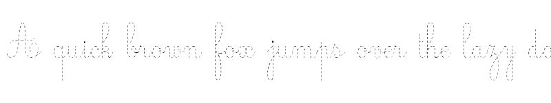 Preview of Ecolier_pointill?s Regular font