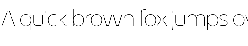 Preview of EconoSans Reduced 33 Thin Expanded font