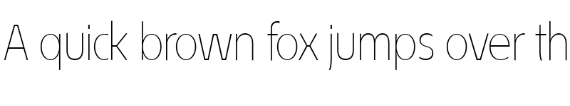 Preview of EconoSans Reduced 35 Thin font