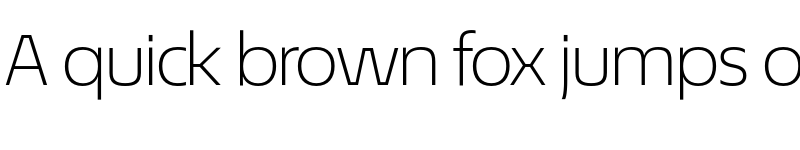 Preview of EconoSans Reduced 43 Light Expanded font