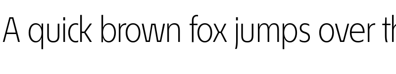 Preview of EconoSans Reduced 45 Light font