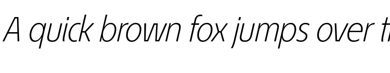 Preview of EconoSans Reduced 46 Light Italic font