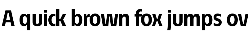 Preview of EconoSans Reduced 75 Bold font