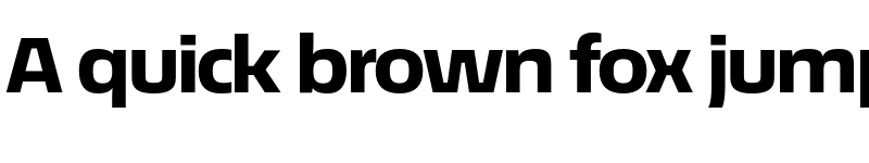 Preview of EconoSans Reduced 83 Heavy Expanded font