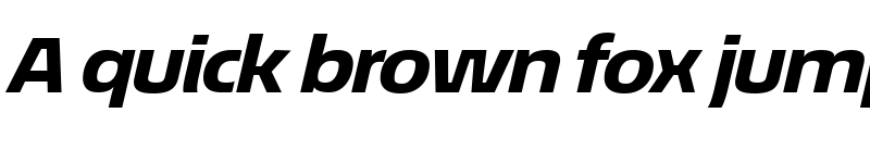 Preview of EconoSans Reduced 84 Heavy Expanded Italic font