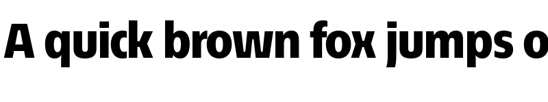 Preview of EconoSans Reduced 85 Heavy font