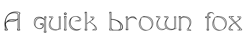 Preview of Edda Outline font