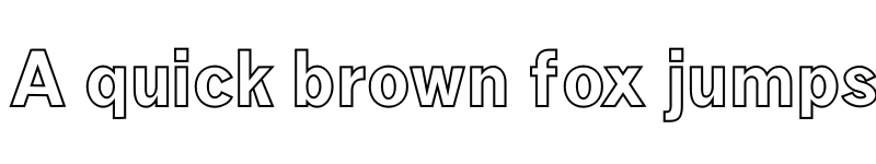 Preview of Edina Outline font