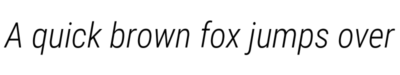 Preview of Editeshion Condensed Light Italic Regular font