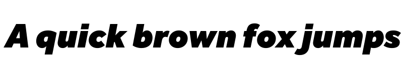 Preview of Effra CC Black Italic font