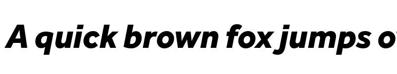 Preview of Effra Heavy Italic font