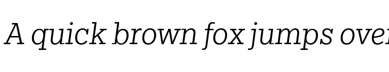Preview of Egyptian Slate Pro Light Italic font