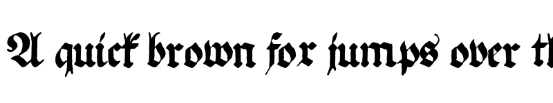 Preview of Ehmcke Federfraktur Regular font