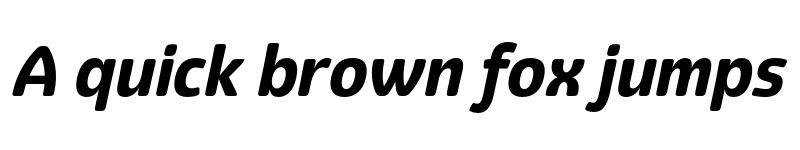 Preview of Eigerdals Black Italic font