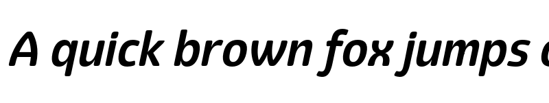 Preview of Eigerdals Bold Italic font